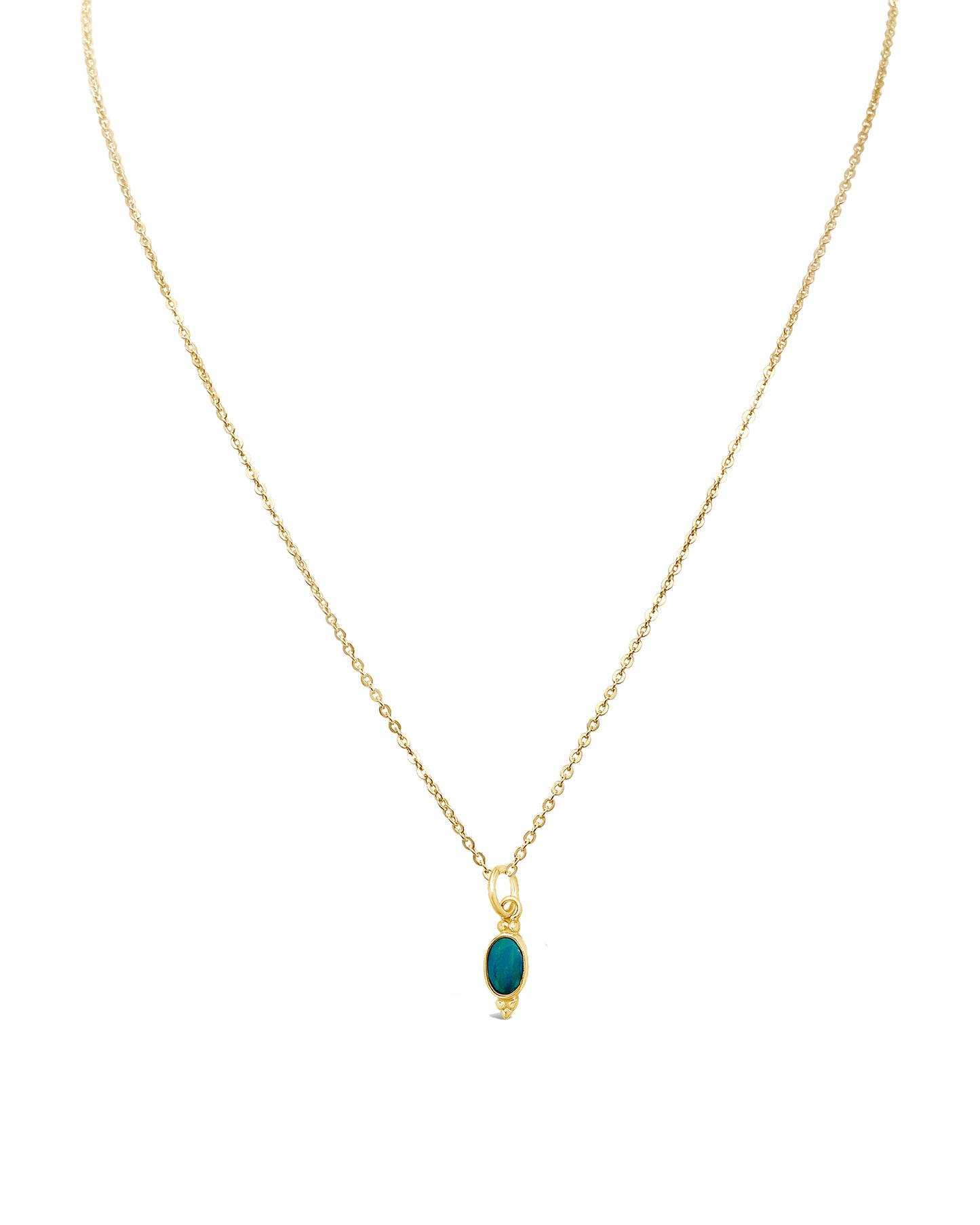 Opal Trio Charm, Gold