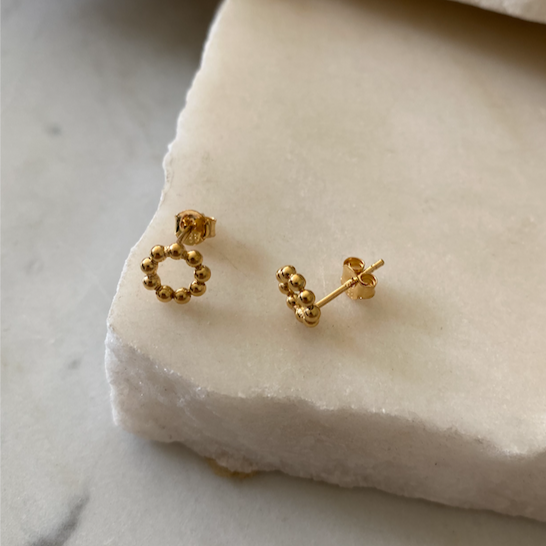 Eternity Studs, Gold