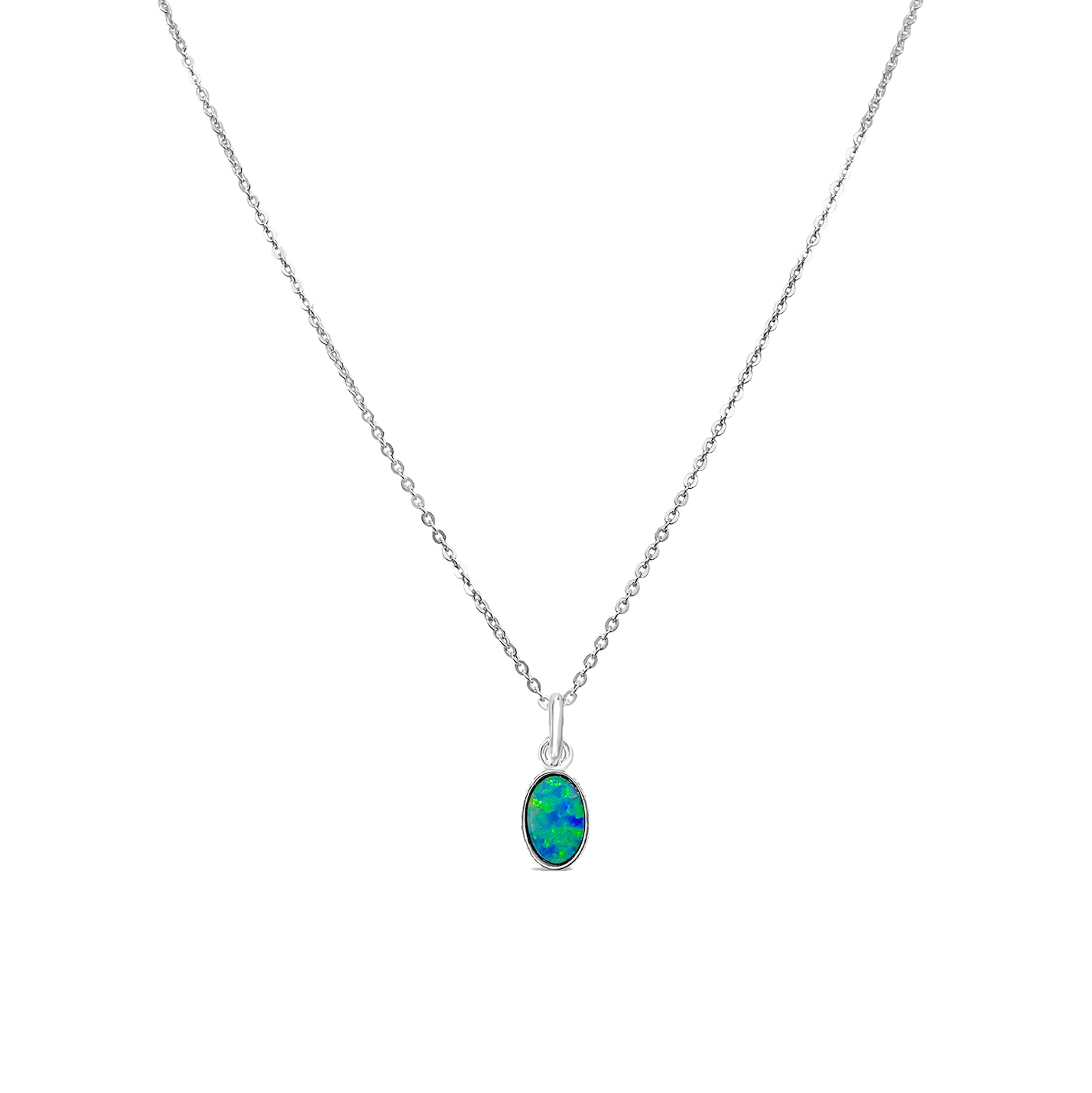 Tiny Opal Necklace