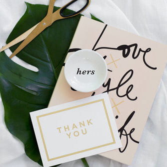 Trinket Dish, Letters