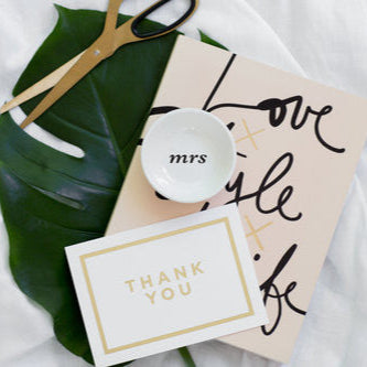 Trinket Dish, Letters