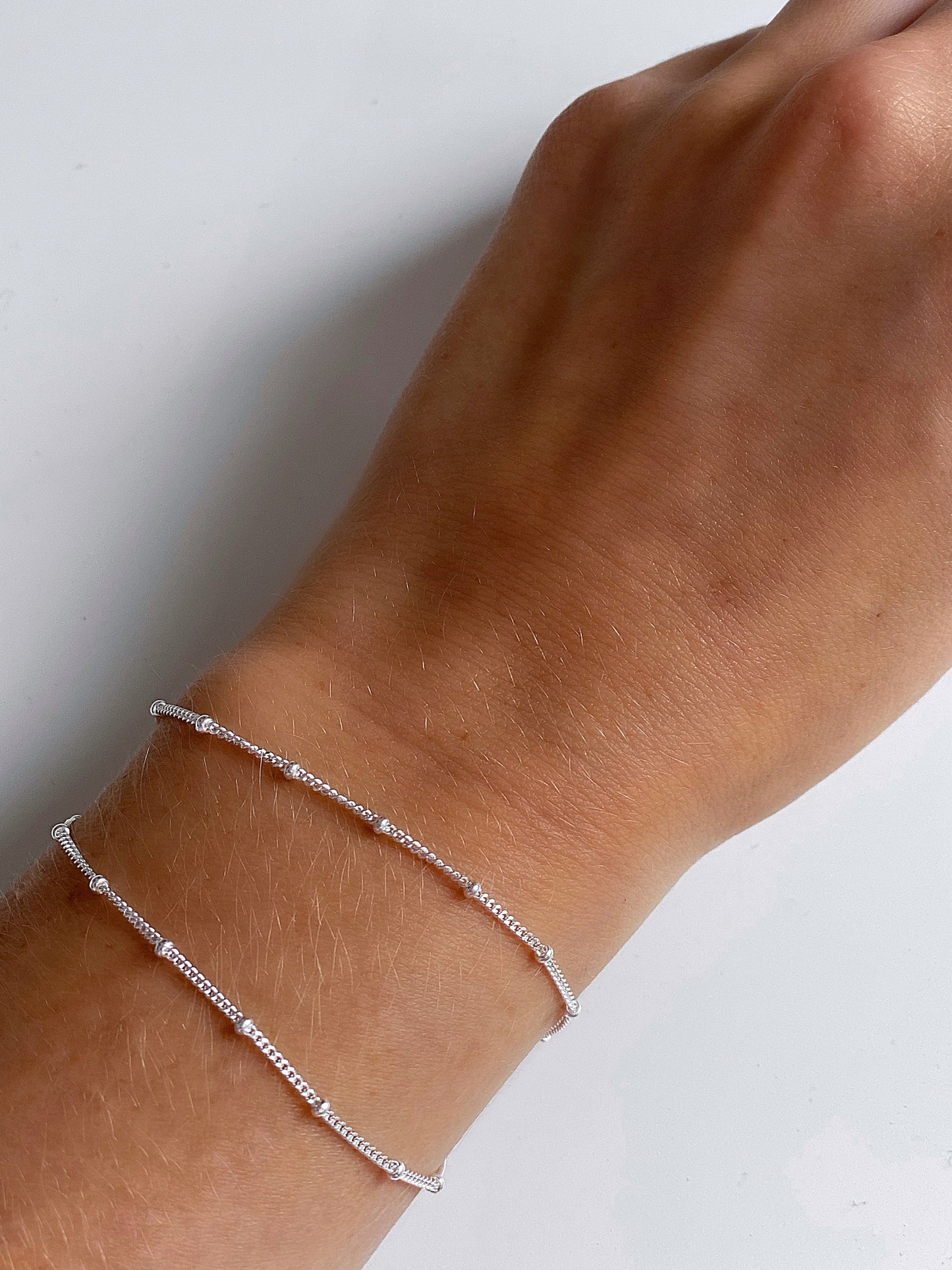 Double Chain Ball Bracelet