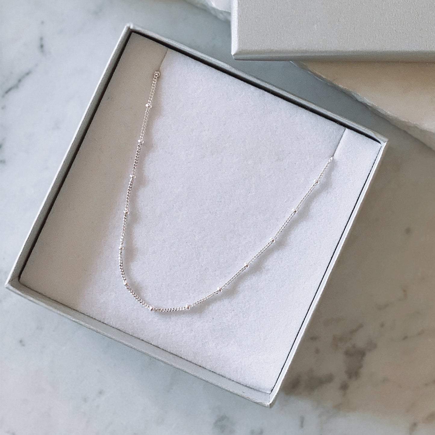 Ball Chain Choker, Silver
