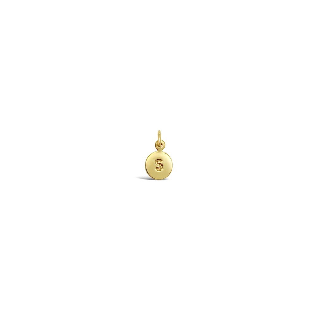 Gold Letter Pendants, Small