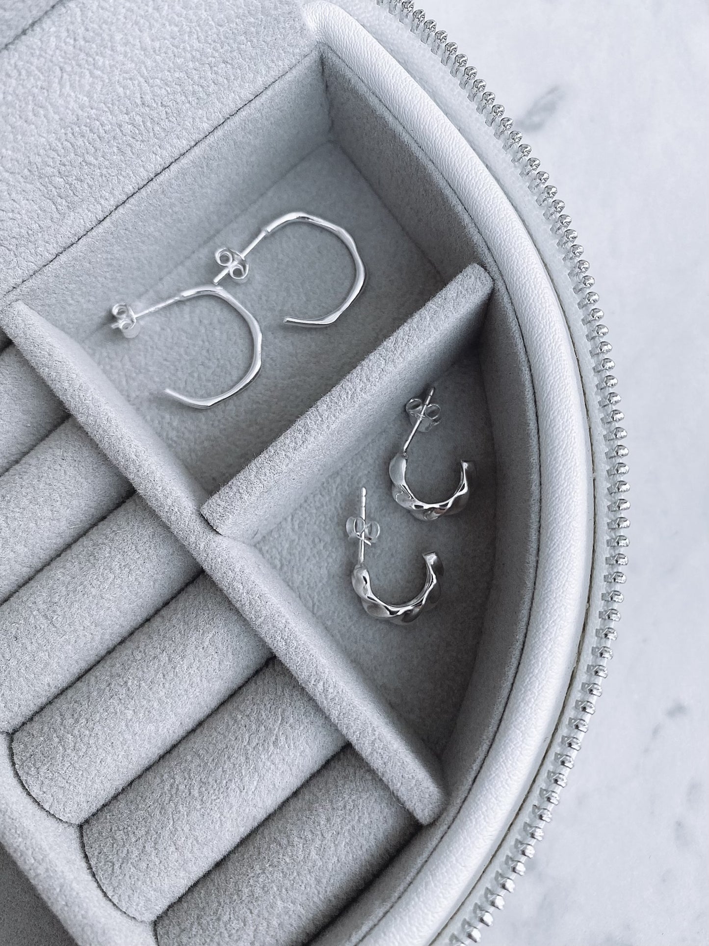 Faceted Mini Hoops