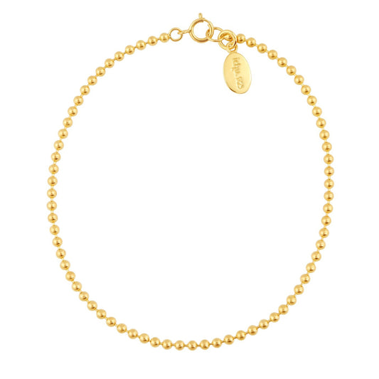 19cm Gold Ball Bracelet