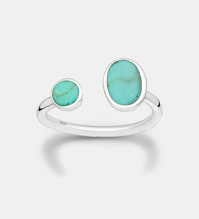 Turquoise Twinstone Ring