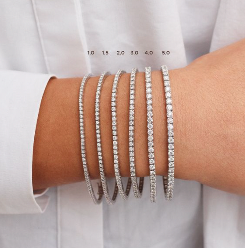1.5 carat diamond top bracelet