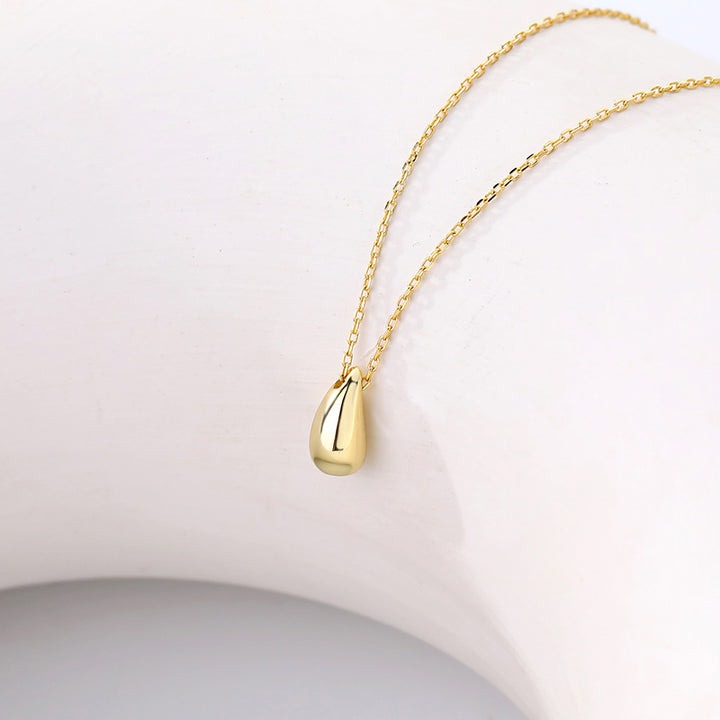 Water Drop Pendant Necklace Gold