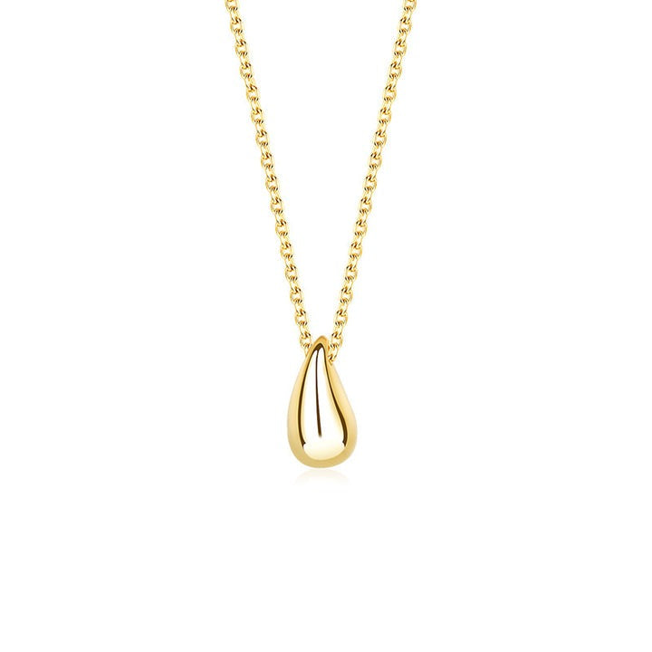 Water Drop Pendant Necklace Gold