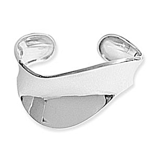 Wide Wave Cuff a unique design on a white background