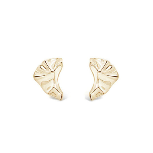 Arctic Curve Earrings Gold