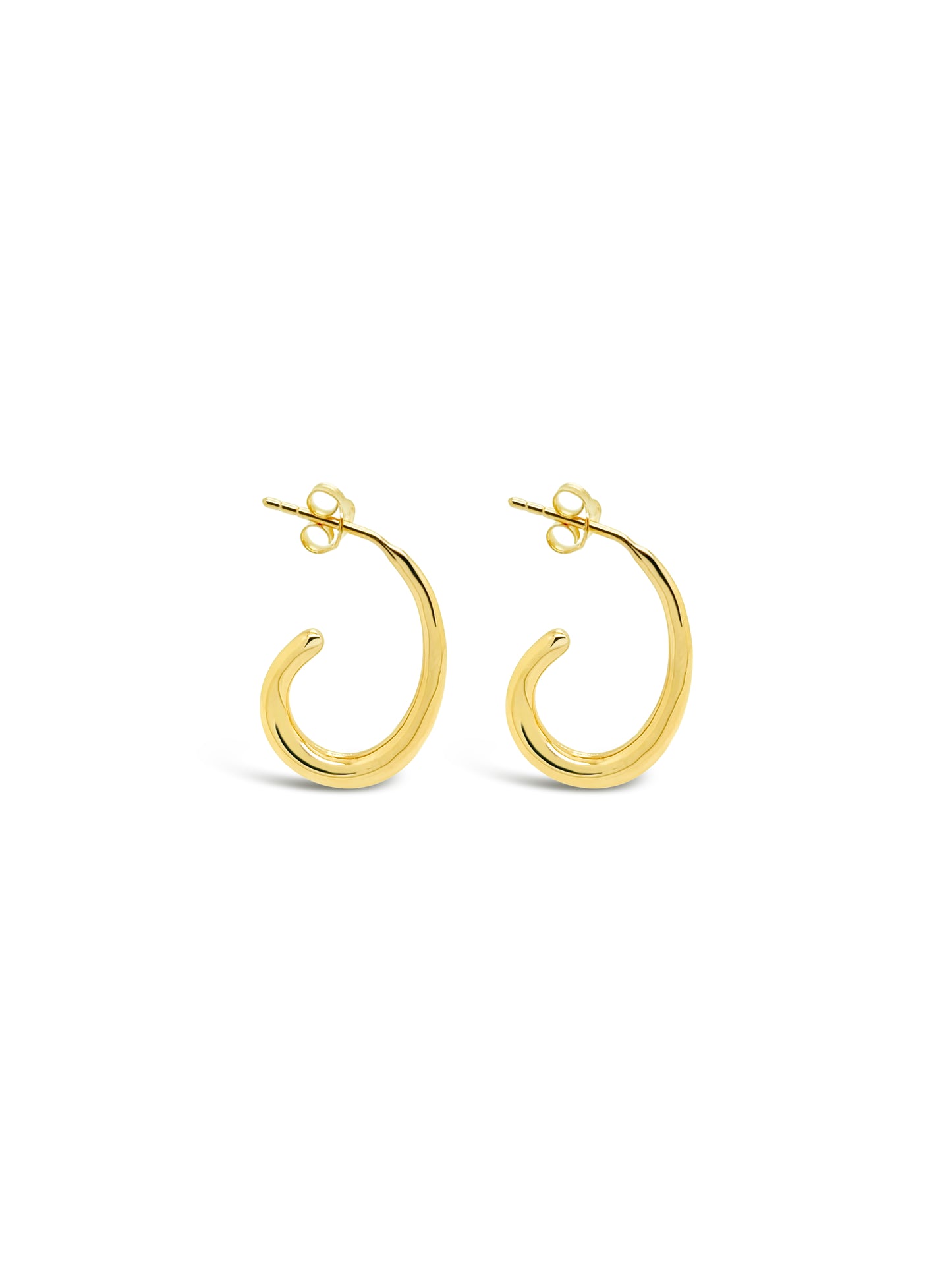 Recurved Hoops, Gold