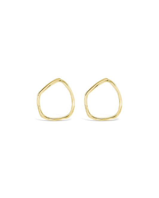 Scattered Tear Studs, Gold