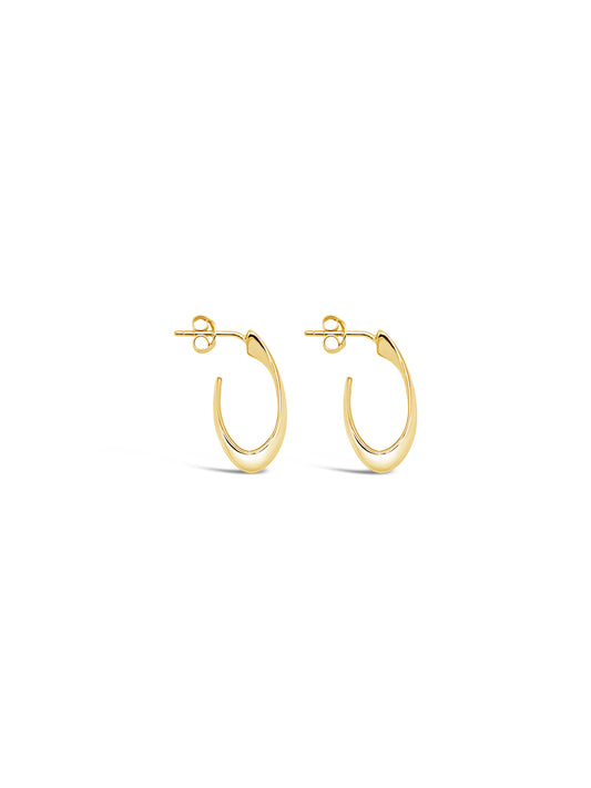 Mini Hooked Hoops, Gold