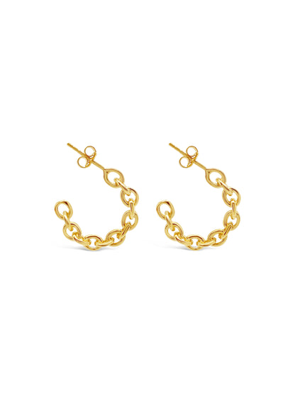 Golden Chain Hoops