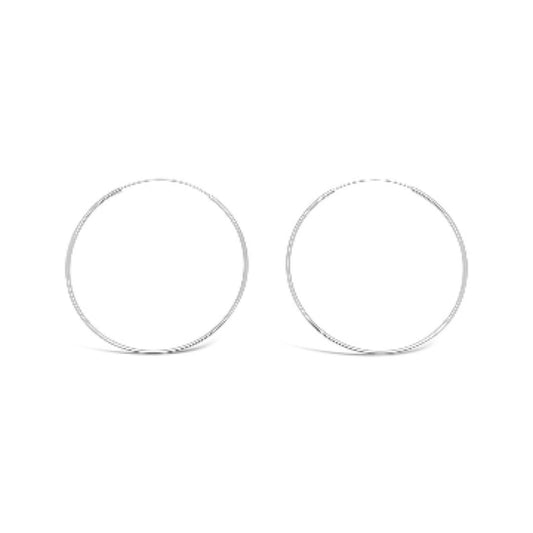 Fine Silver Hoops