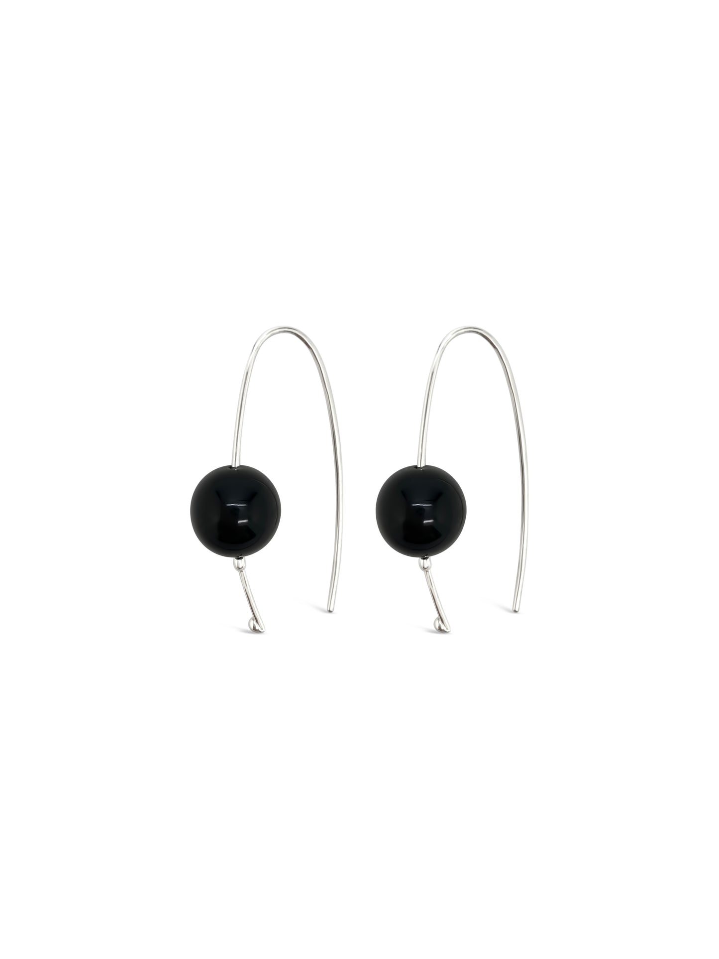 Hooked Onyx Earrings