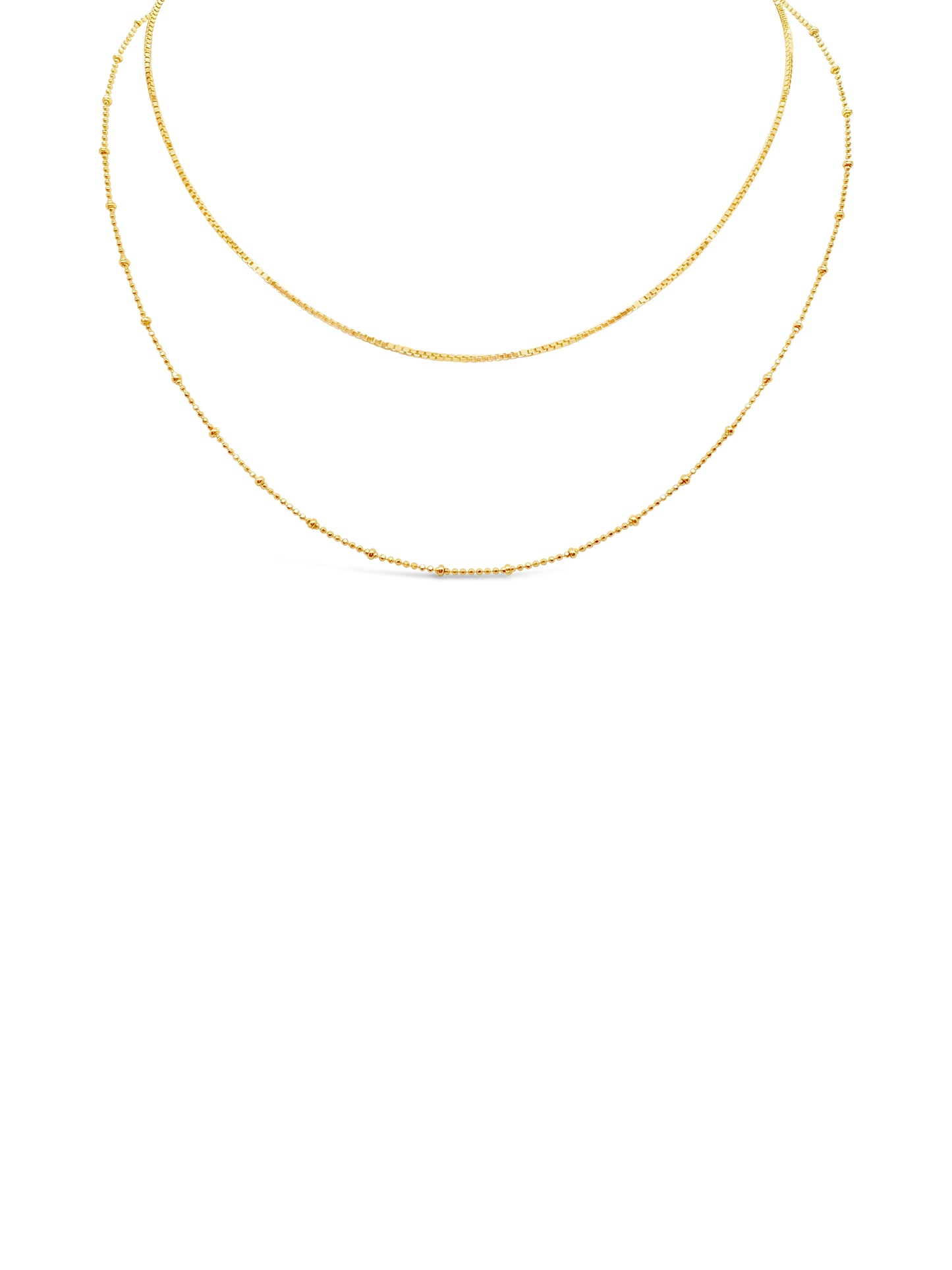 Layers Necklace, Gold