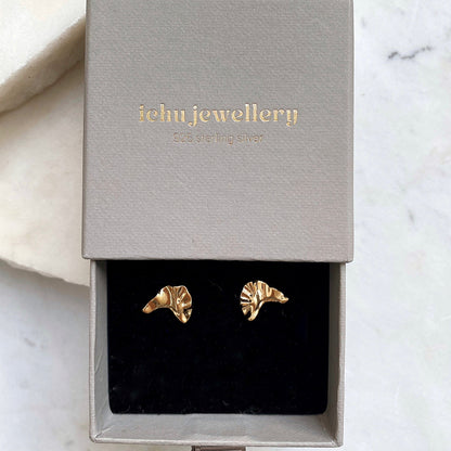 Arctic Curve Earrings Gold
