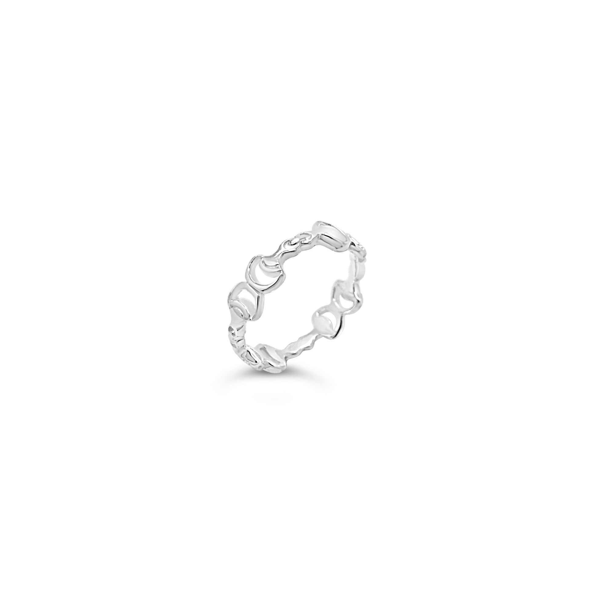 Tiny Horse Bit Band Ring