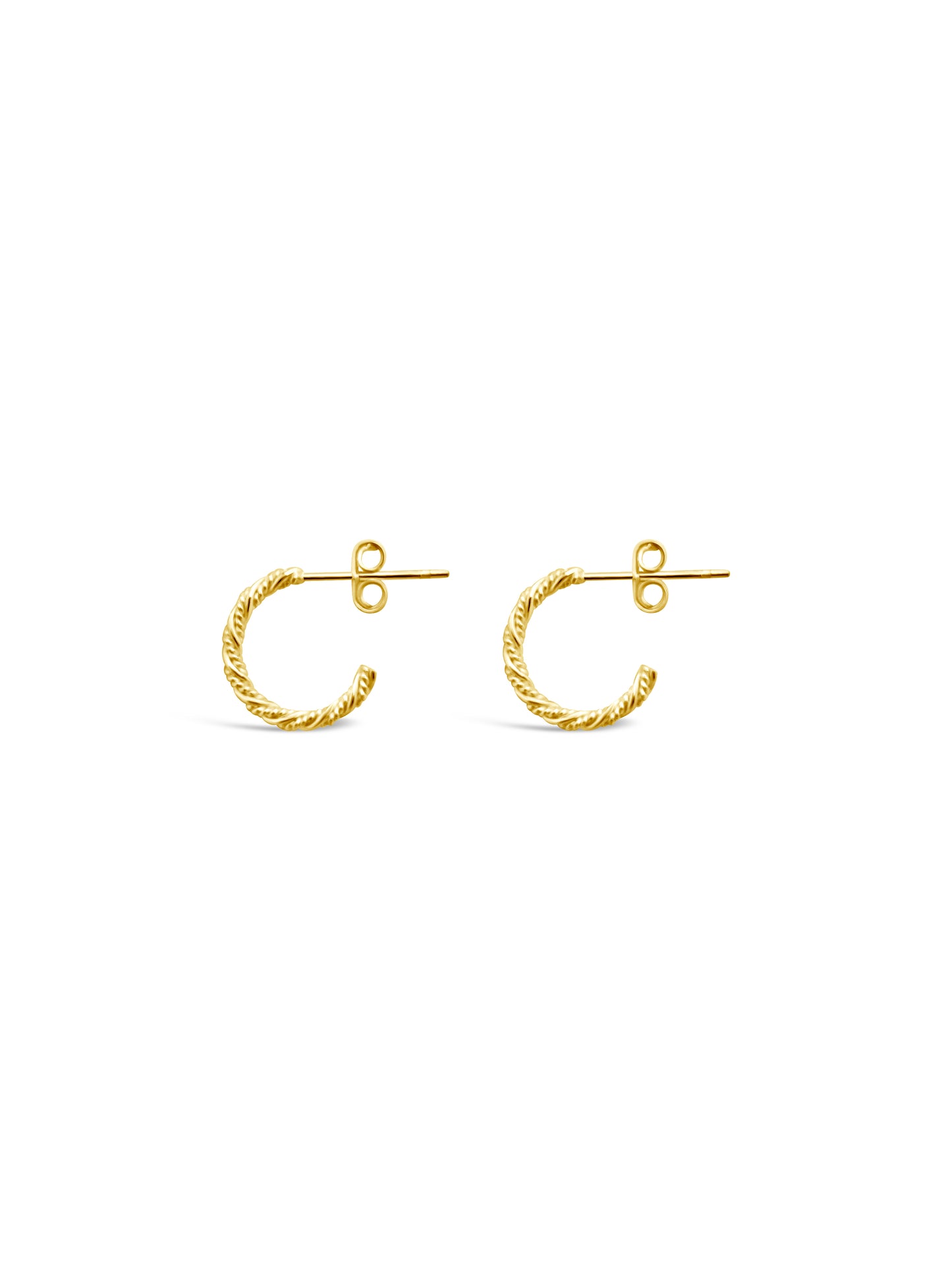 Twisted Hoops, Gold