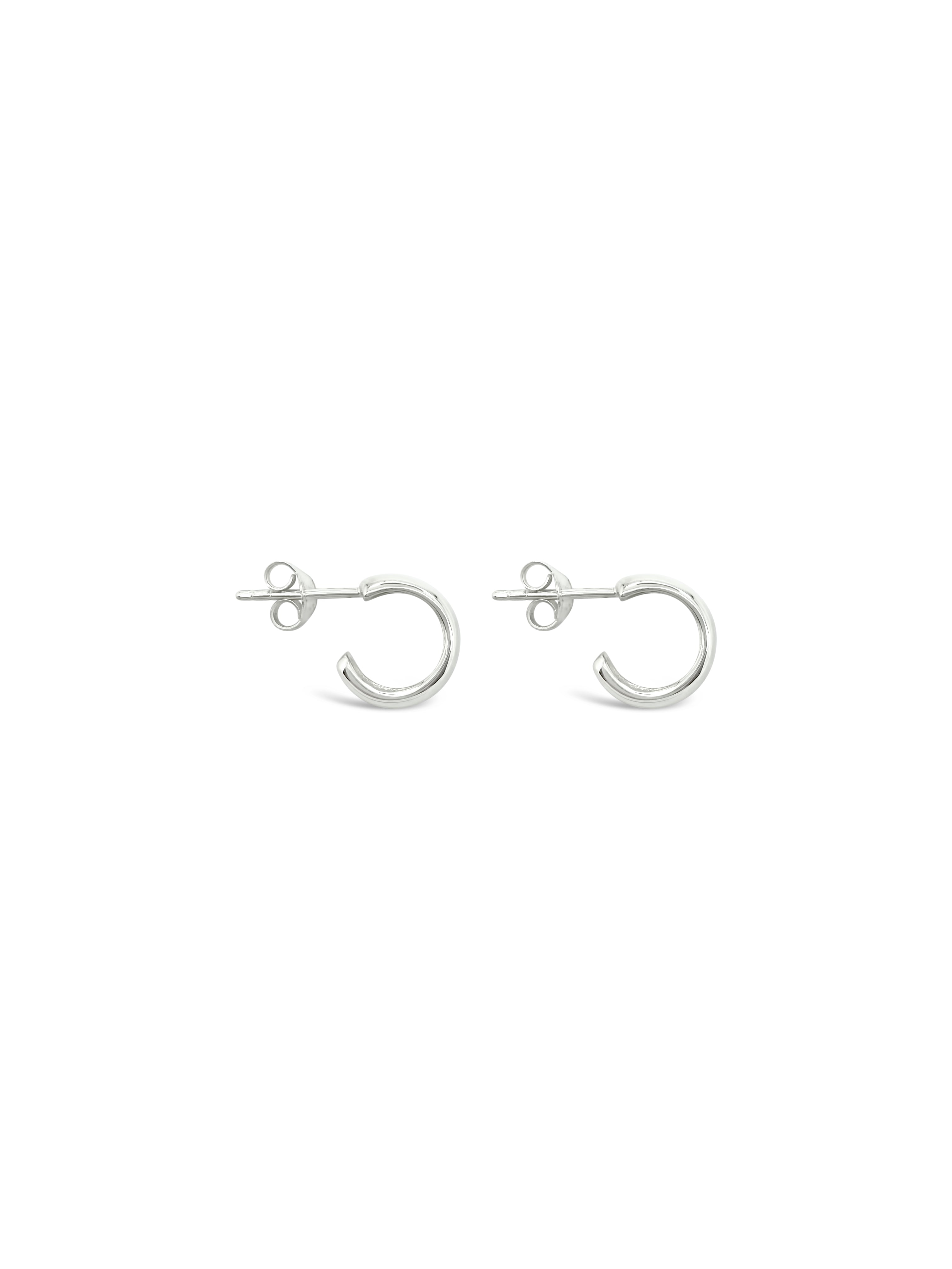 Sterling silver deals mini hoop earrings