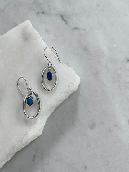 Halo'd Opal Earrings