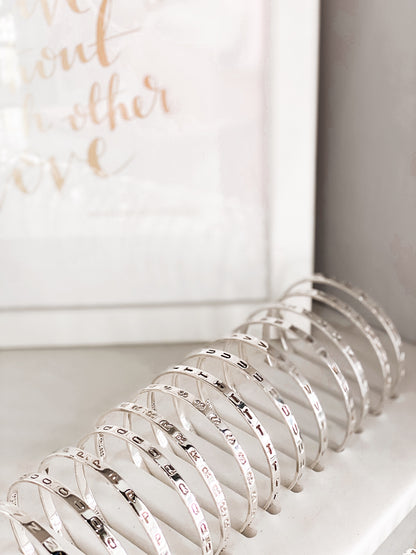 Letter Bangles