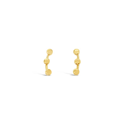 Tiny Triple Circle Ear Cuff, Gold