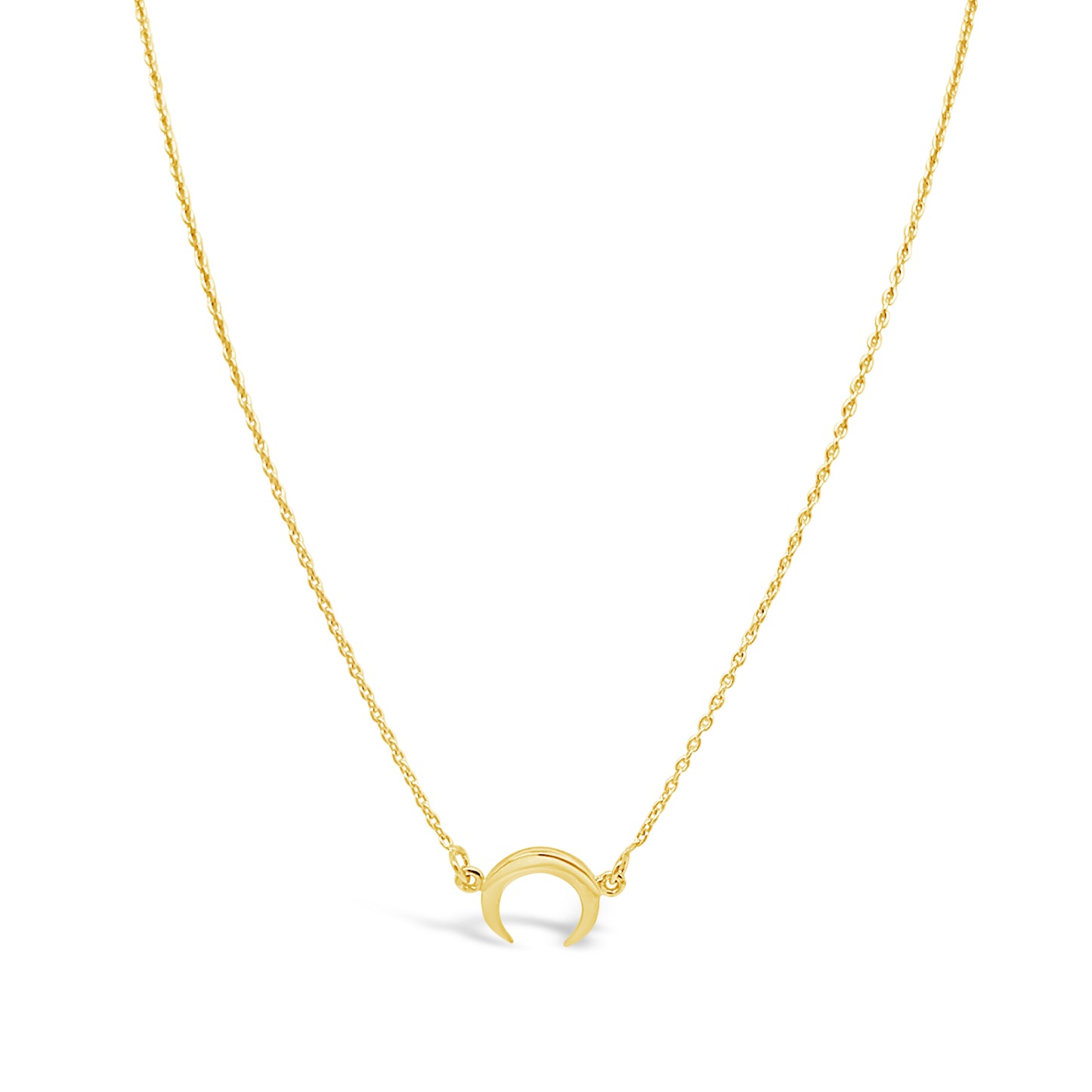 Mini Moon Necklace, Gold