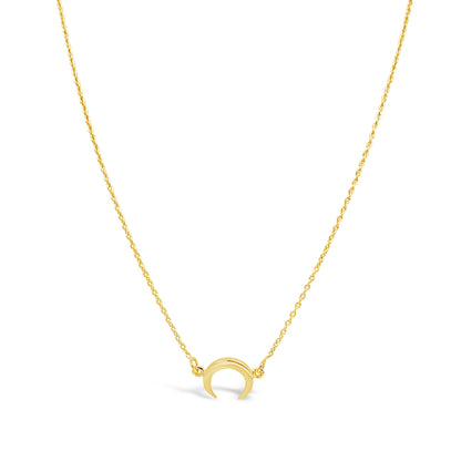 Mini Moon Necklace Gold