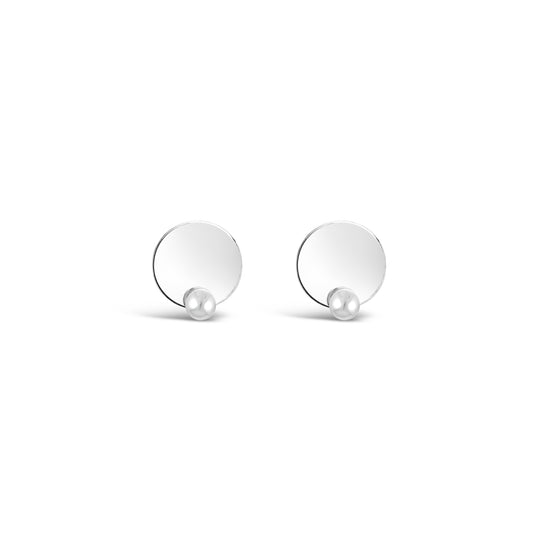 Disc N' Pearl Earrings