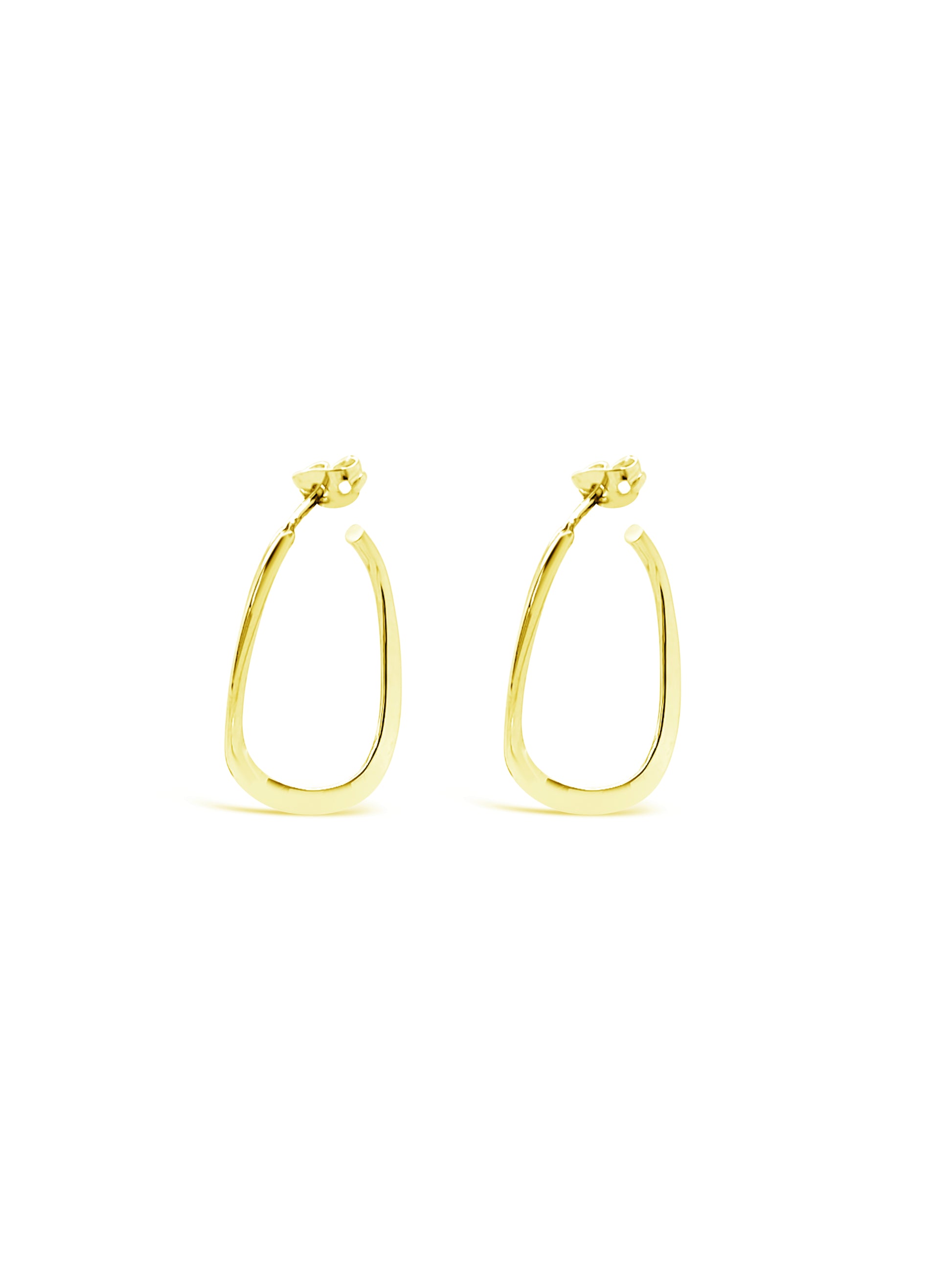 Twist And Turn Hoops, Gold