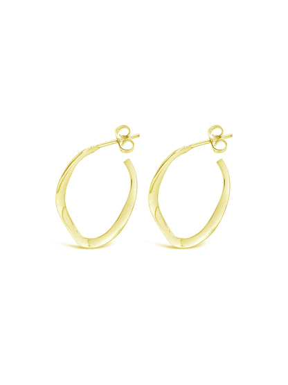 Twist And Turn Hoops, Gold