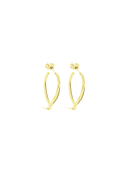 Twist And Turn Hoops, Gold