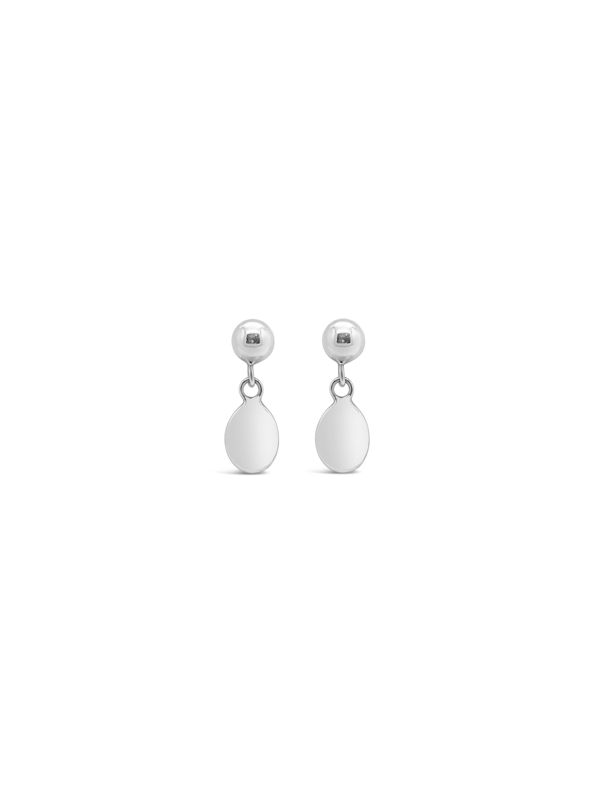 Tiny Polished Drop Earrings