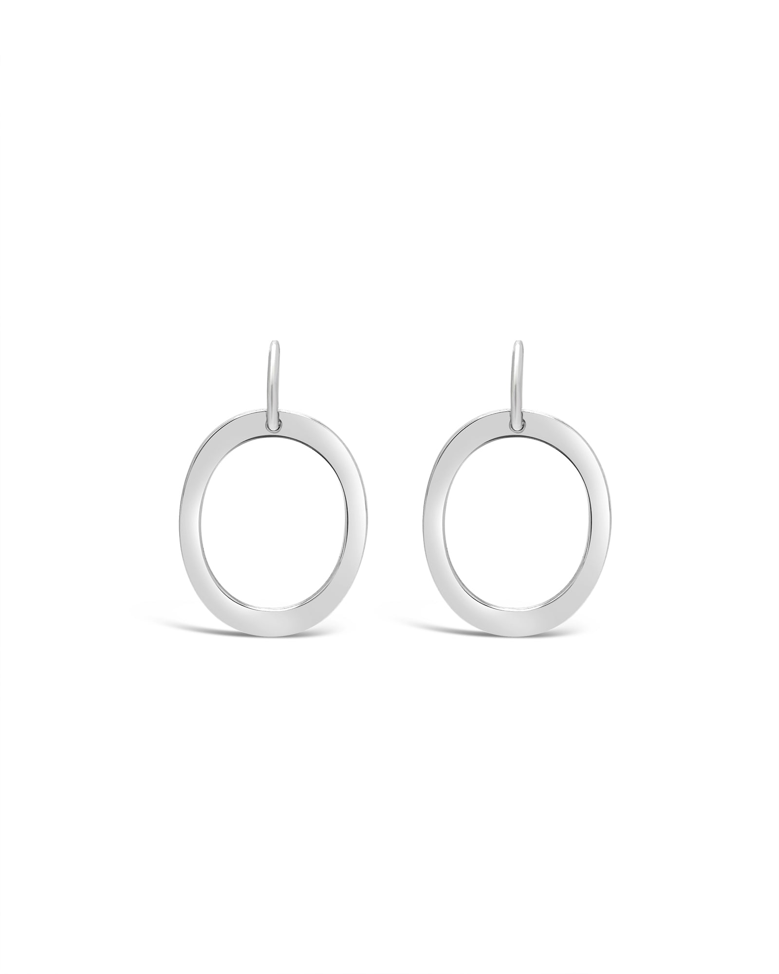 Hooped Oval Earrings