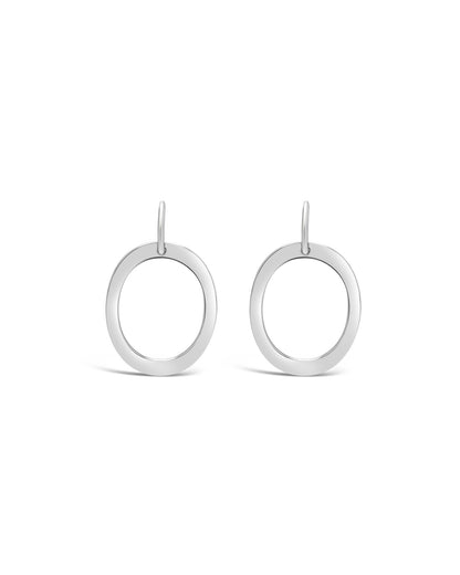 Hooped Oval Earrings