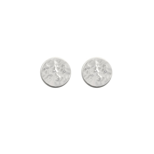 Hammered Circle Studs