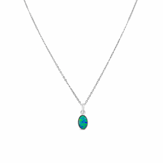 Tiny Opal Necklace