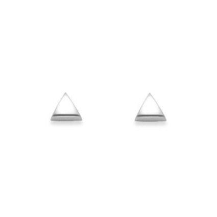 Tiny Triangle Earrings