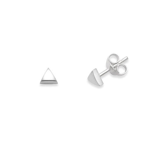 Tiny Triangle Earrings