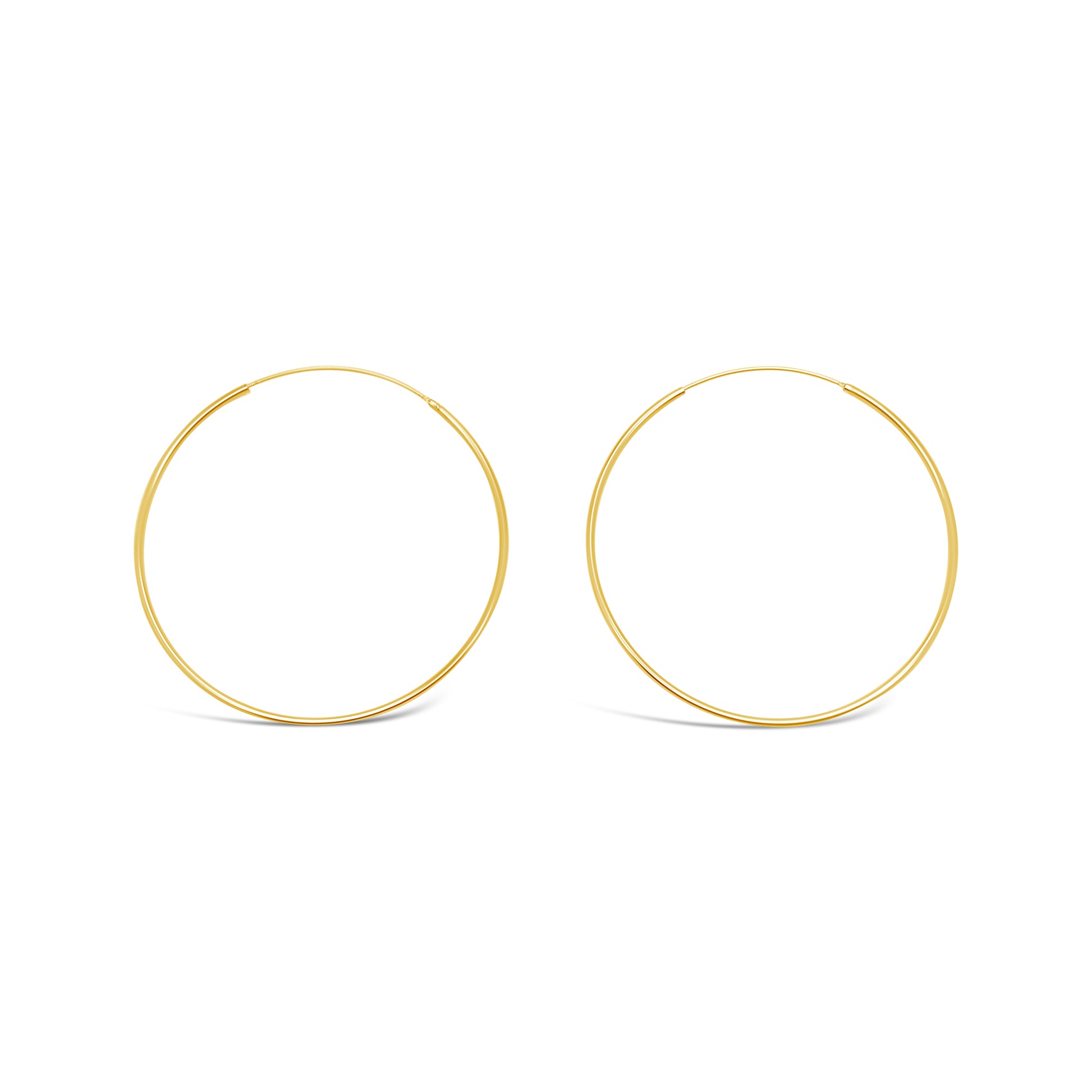 Fine Gold Hoops 50mm