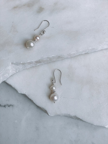 Duo Pearl Earrings