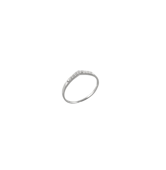 Cubic Zirconia Point Ring
