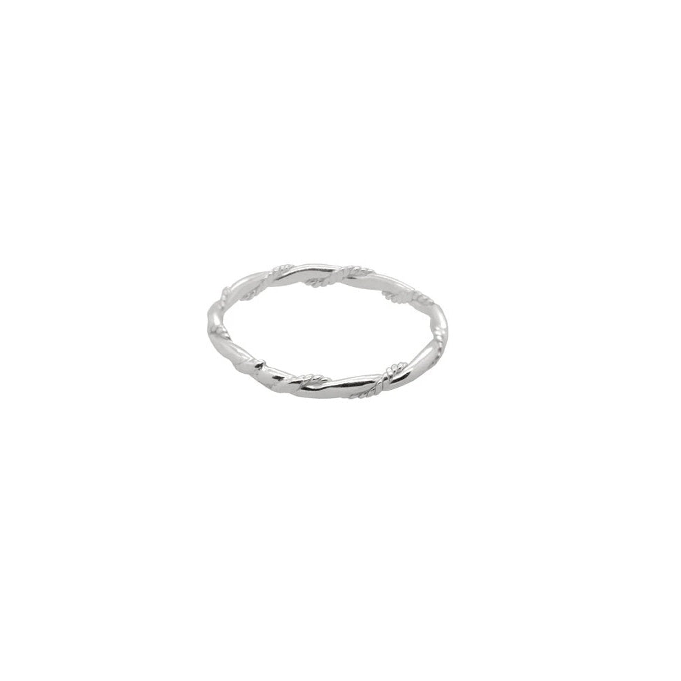 Rope Twist Ring on white background