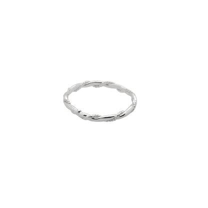 Rope Twist Ring on white background