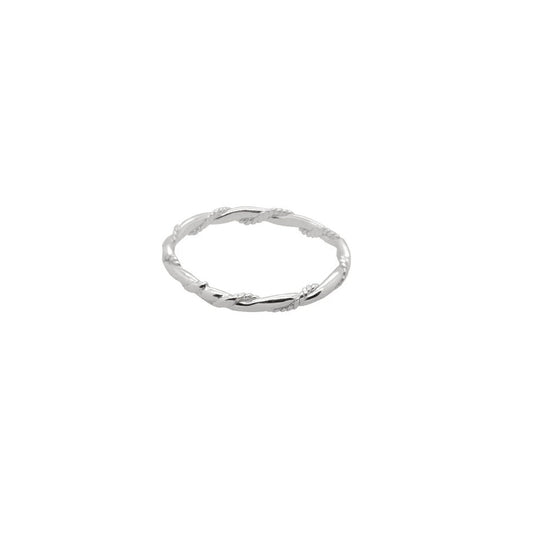 Rope Twist Ring on white background